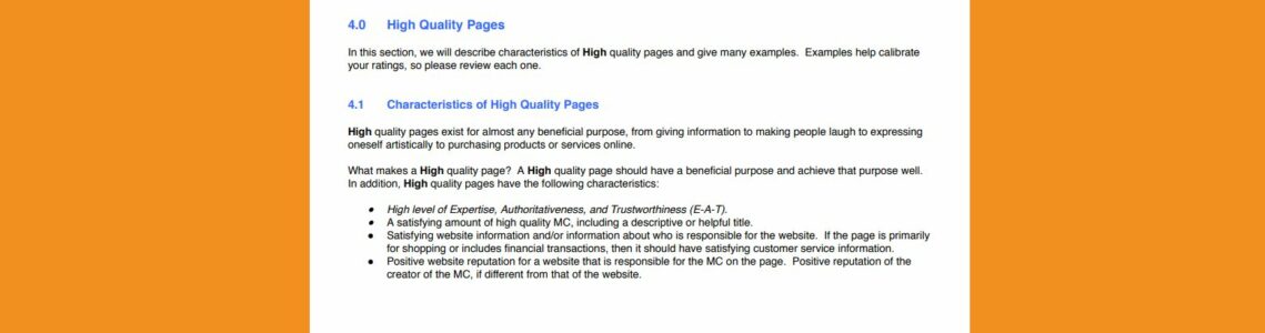 EAT So beweisen Sie Google Ihre Autorität und Kompetenz (Bild 3- Google) Google Guidelines EAT